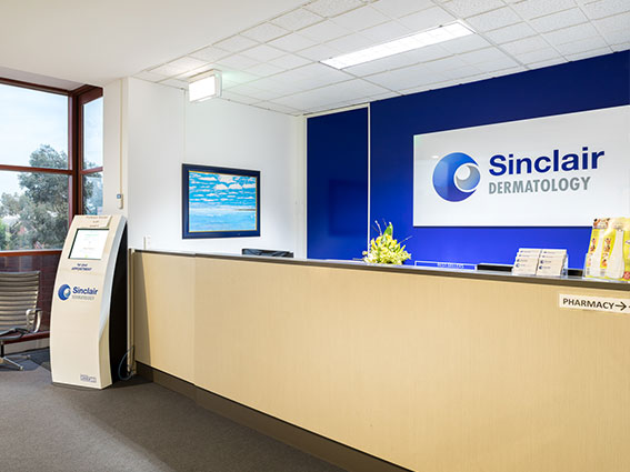 Sinclair Dermatology Reception Area